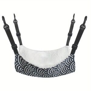Adjustable Polyester Pet Hammock with Soft Fleece Lining with Durable Straps